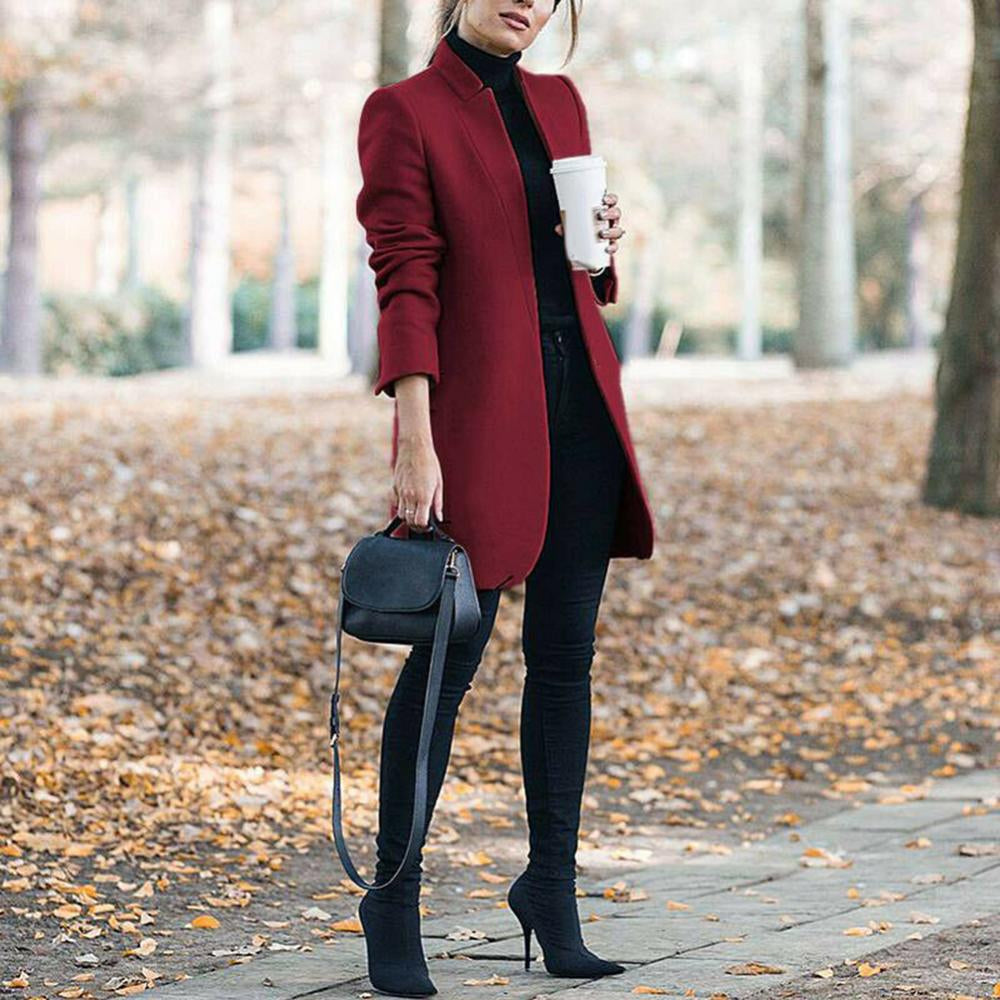 AS | Elegantní krátký dámský kabát pro volný čas a podnikání