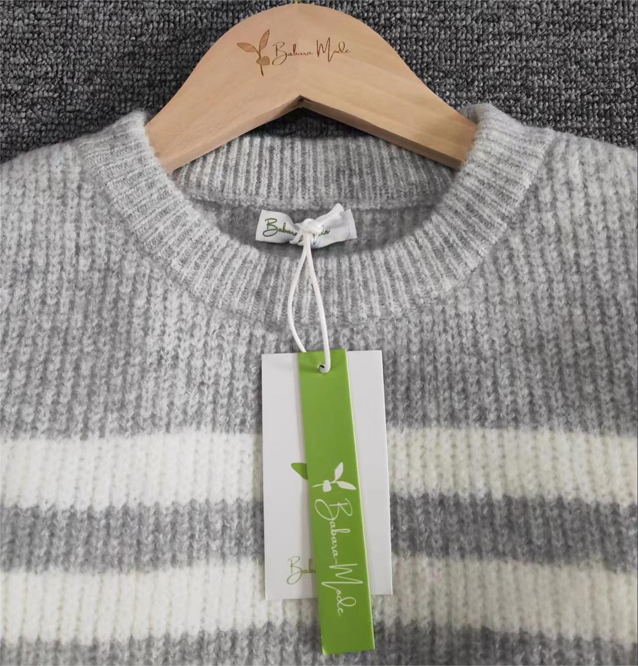 AS |Elegantní pruhovaný svetr s dlouhým rukávem
