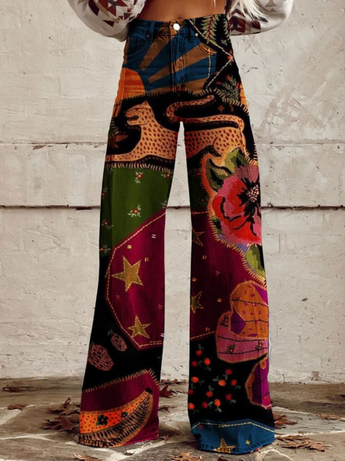AS | AdaStyle™ Effortless Chic Style Retro Boho kalhoty