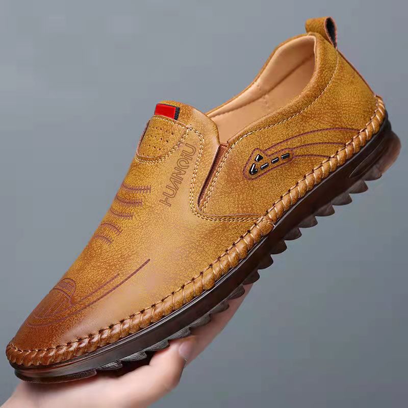 AS | Pánské ležérní kožené mokasíny Slip-On