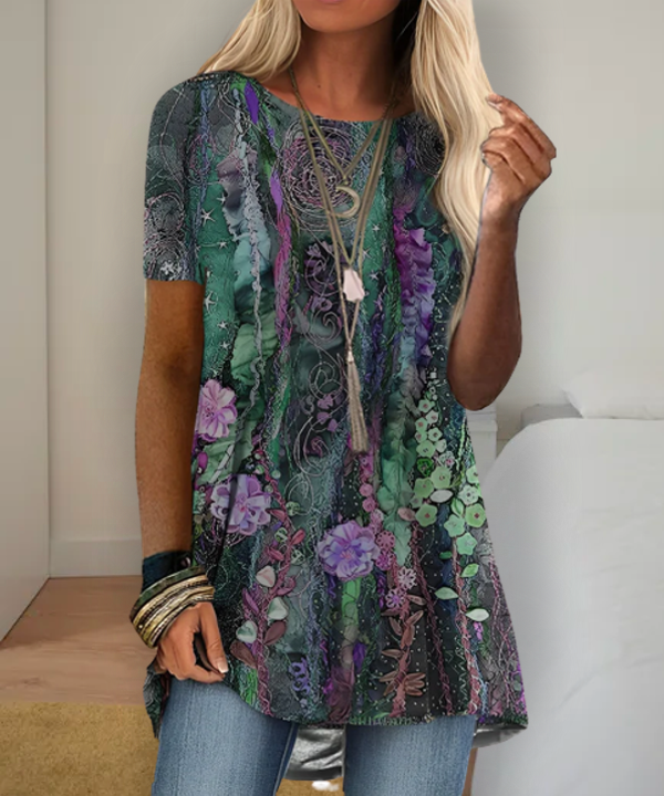 AS | Košile s potiskem inspirovaným boho stylem