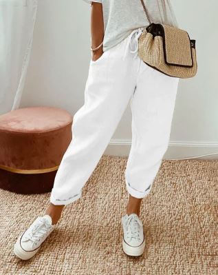 AS | Elegantní bavlněné kalhoty