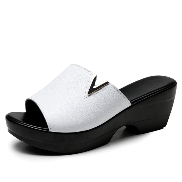 AS | Dámské slip-on sandály na středním podpatku