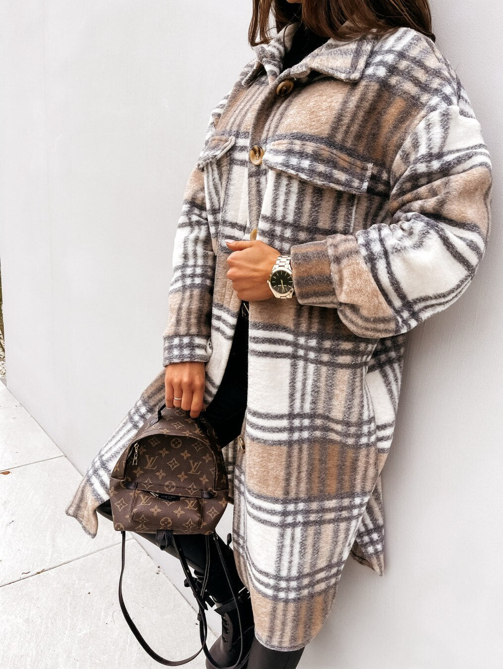 AS | Long Plaid Jacket™: Pro ženy
