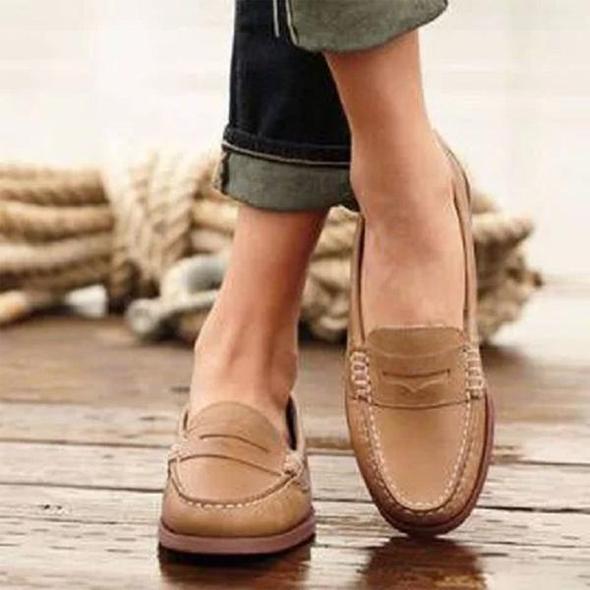 AS | Mokasíny Příležitostné byty Oxfords Slip On Round Toe mokasíny pro ženy