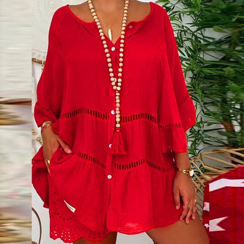 AS | Sexy žluté volné duté šaty letní V-Neck dlouhý rukáv bavlněné plátno pytlovité party šaty nadměrné velikosti S-5XL ARJ-138Y