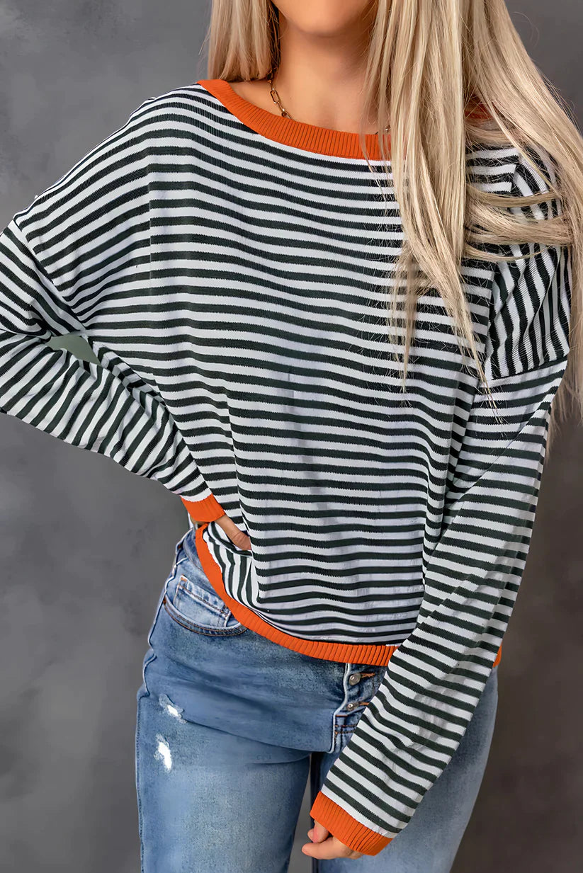AS | Trendy pruhovaný svetr