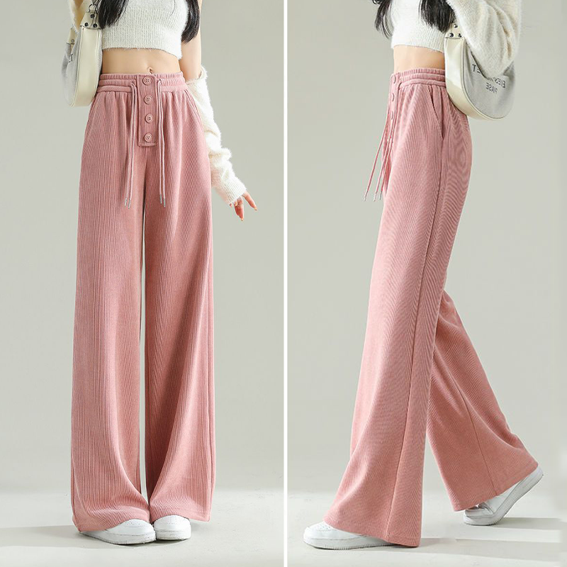 AS | Stylové, ležérní, žebrované podzimní běžecké kalhoty pro ženy