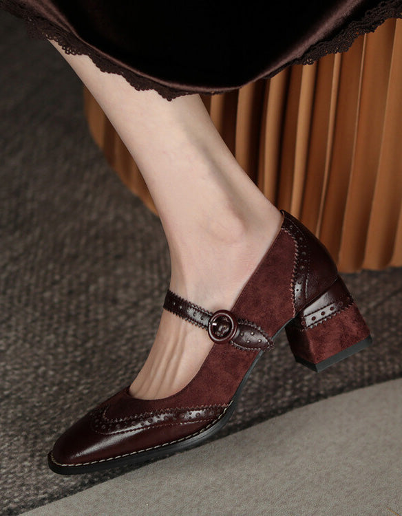 AS | Dámské elegantní brogue podpatky v klasickém stylu