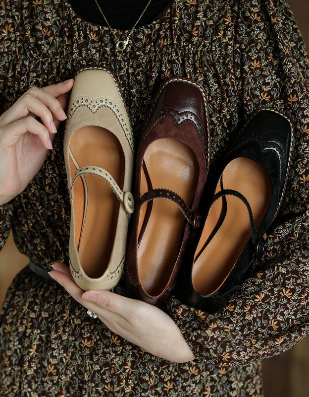 AS | Dámské elegantní brogue podpatky v klasickém stylu