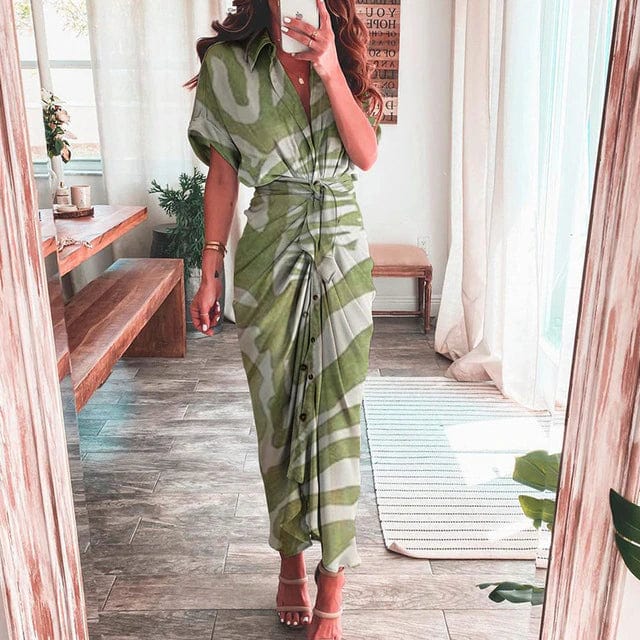 AS | Boho šaty s vícebarevným potiskem