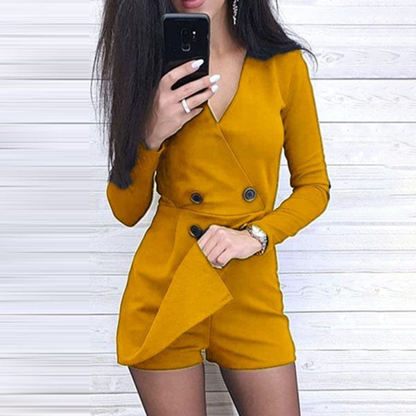 AS | Sexy krátký overal s knoflíky