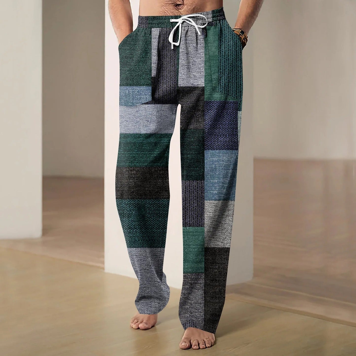 AS | Pánské kalhoty z bavlny a lnu