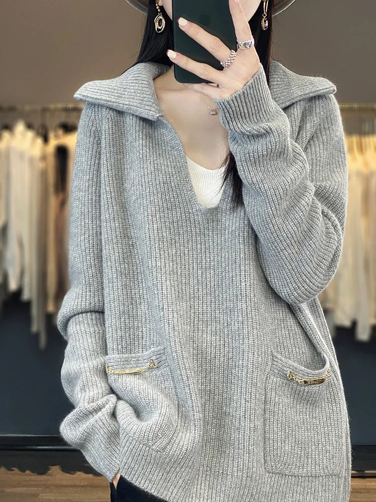 AS | Uvolněný a stylový zimní svetr