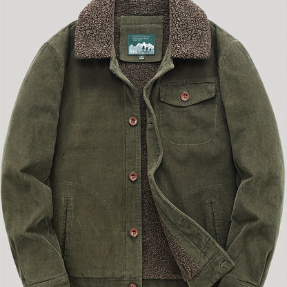 AS | Teplá fleecová bunda na knoflíky