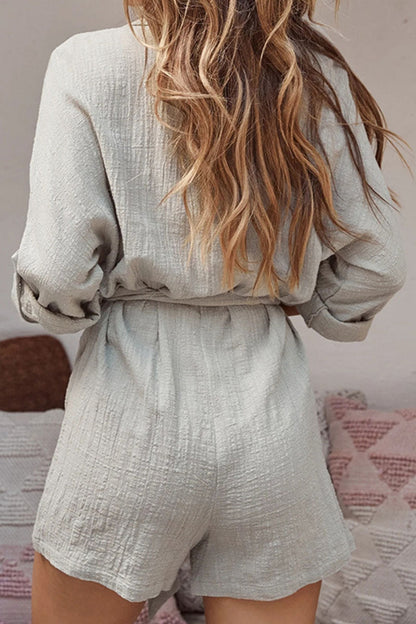 AS | Módní ležérní pevné patchworkové kalhoty s volným límcem