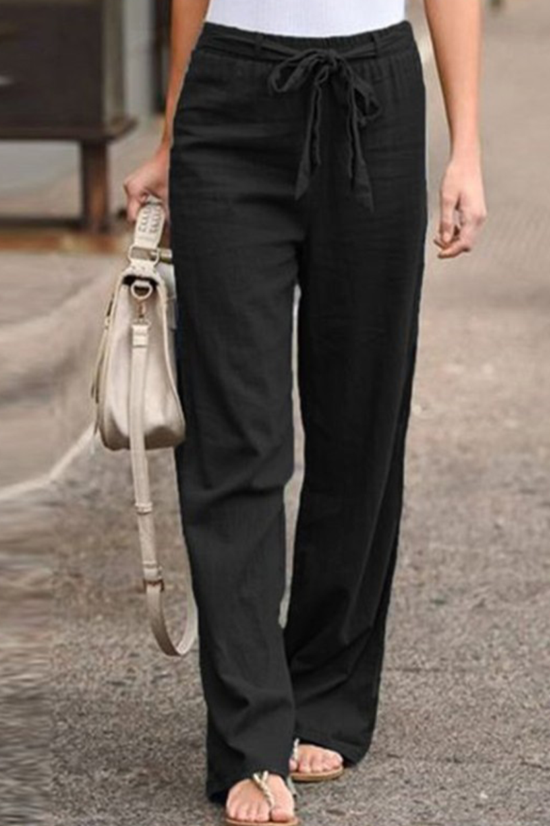 AS | Ležérní rovné kalhoty se širokým pasem(6 barev)