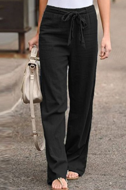 AS | Ležérní rovné kalhoty se širokým pasem(6 barev)