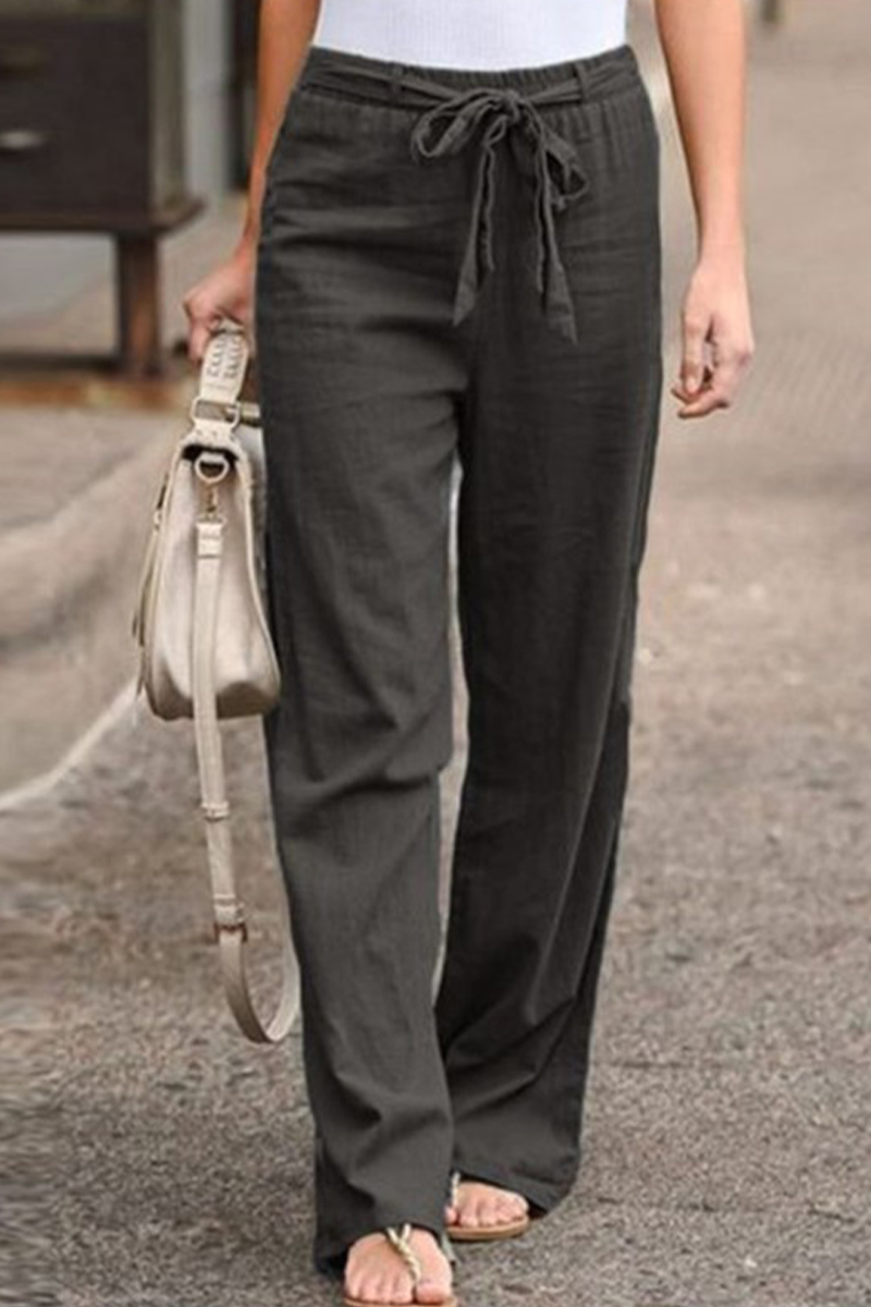 AS | Ležérní rovné kalhoty se širokým pasem(6 barev)