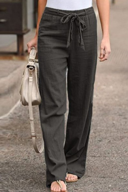 AS | Ležérní rovné kalhoty se širokým pasem(6 barev)