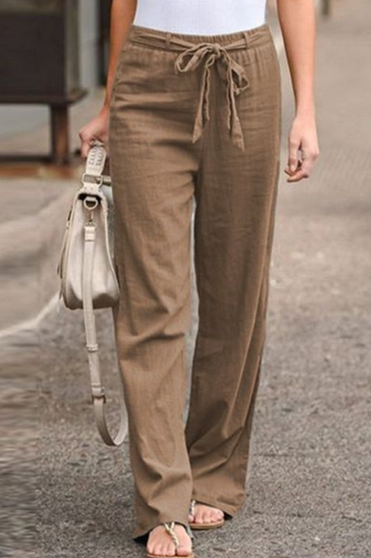 AS | Ležérní rovné kalhoty se širokým pasem(6 barev)