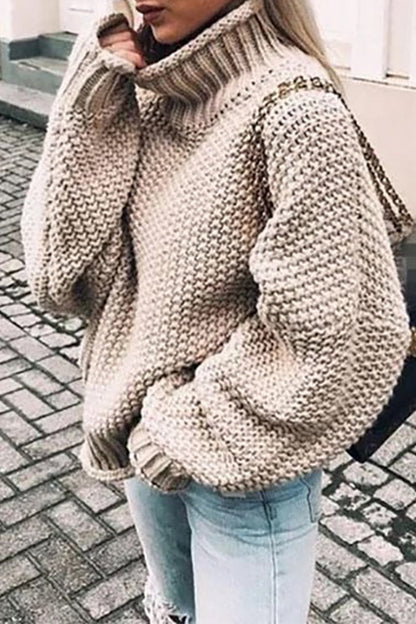 AS | Cosy oversized svetr s želvím výstřihem