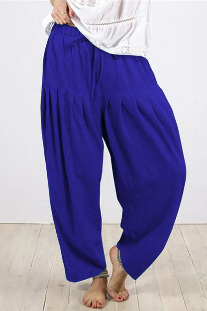 AS | Ležérní pevné kalhoty s volným vysokým pasem Harlan Solid Colour Bottoms(10 barev)