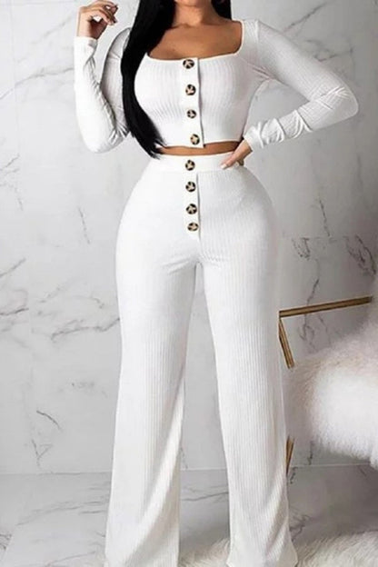 AS | Ležérní pevné knoflíky vesta kalhoty U krku bez rukávů dva kusy