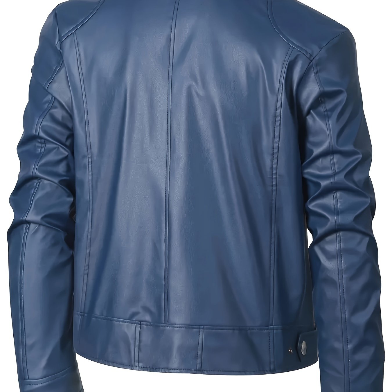 AS | Stylová bunda z PU kůže s barevnými bloky a designem s více zipy