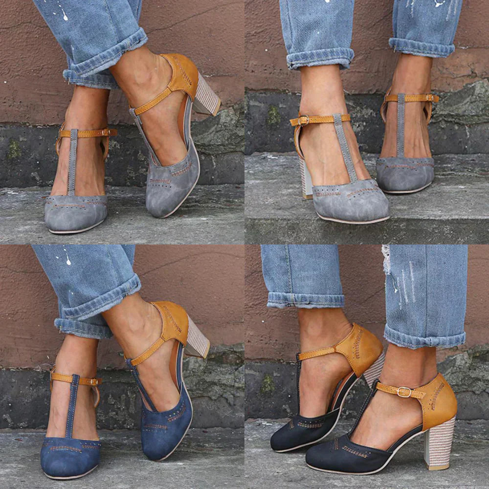 AS | T-strap Round Toe Chunk boty Sandály