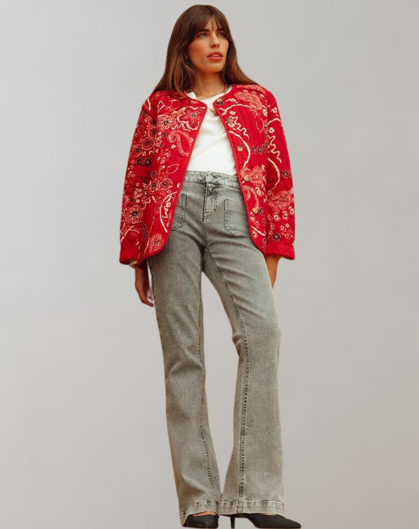 AS | Ležérní měkká bunda s potiskem