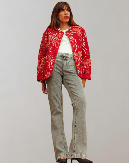 AS | Ležérní měkká bunda s potiskem