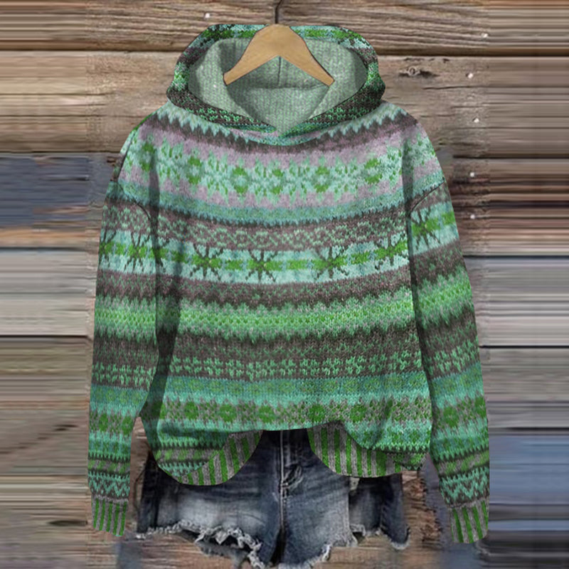 AS Stylová vintage mikina s kapucí