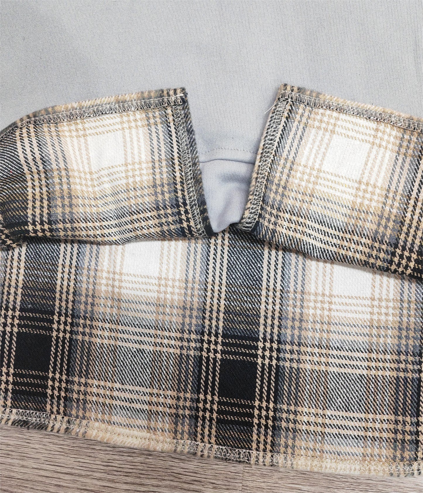 AS | Pohodlná patchworková mikina s dlouhými rukávy