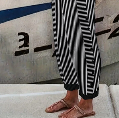 AS | Kalhoty s bočními kapsami s černým pruhem