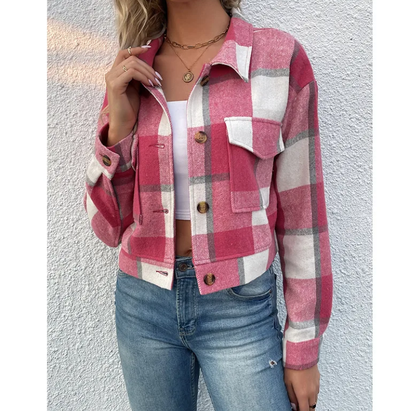 AS | Trendy kostkovaná bunda pro ženy