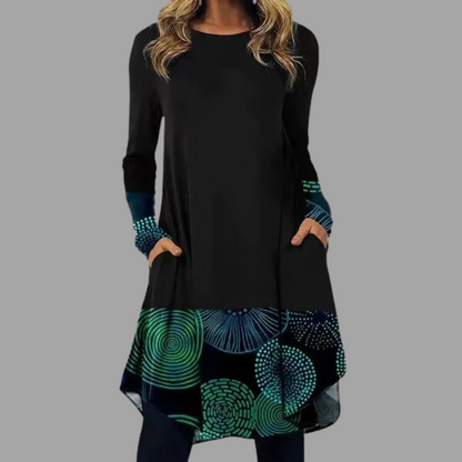 AS | Elegantní boho šaty s dlouhými rukávy