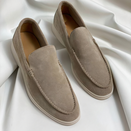 AS | Pánská ležérní obuv Semišové mokasíny Slip On