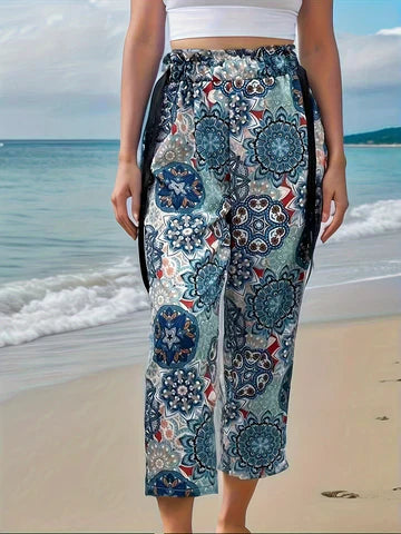 AS | Boho kalhoty s elastickým pasem
