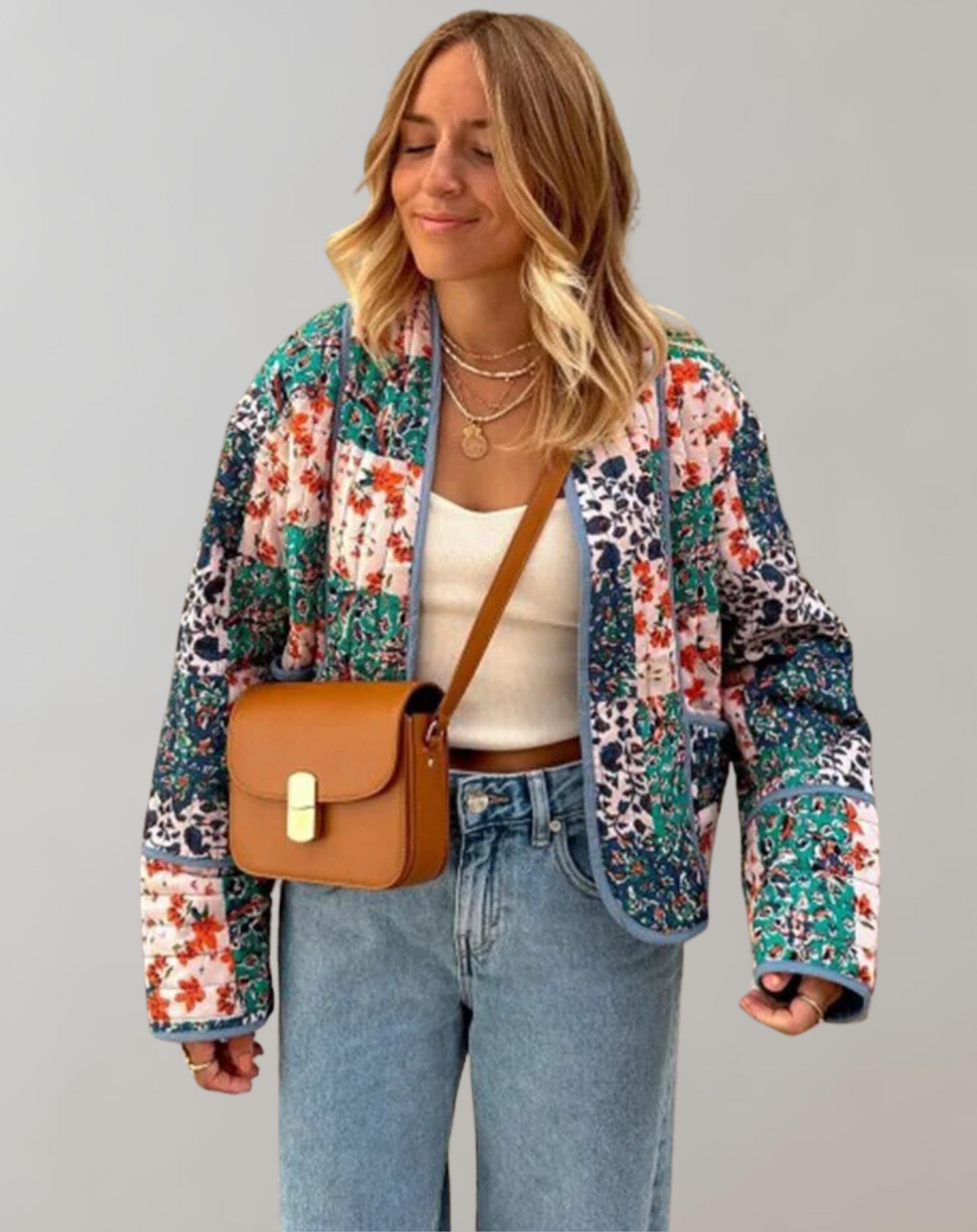 AS | Ležérní měkká bunda s potiskem