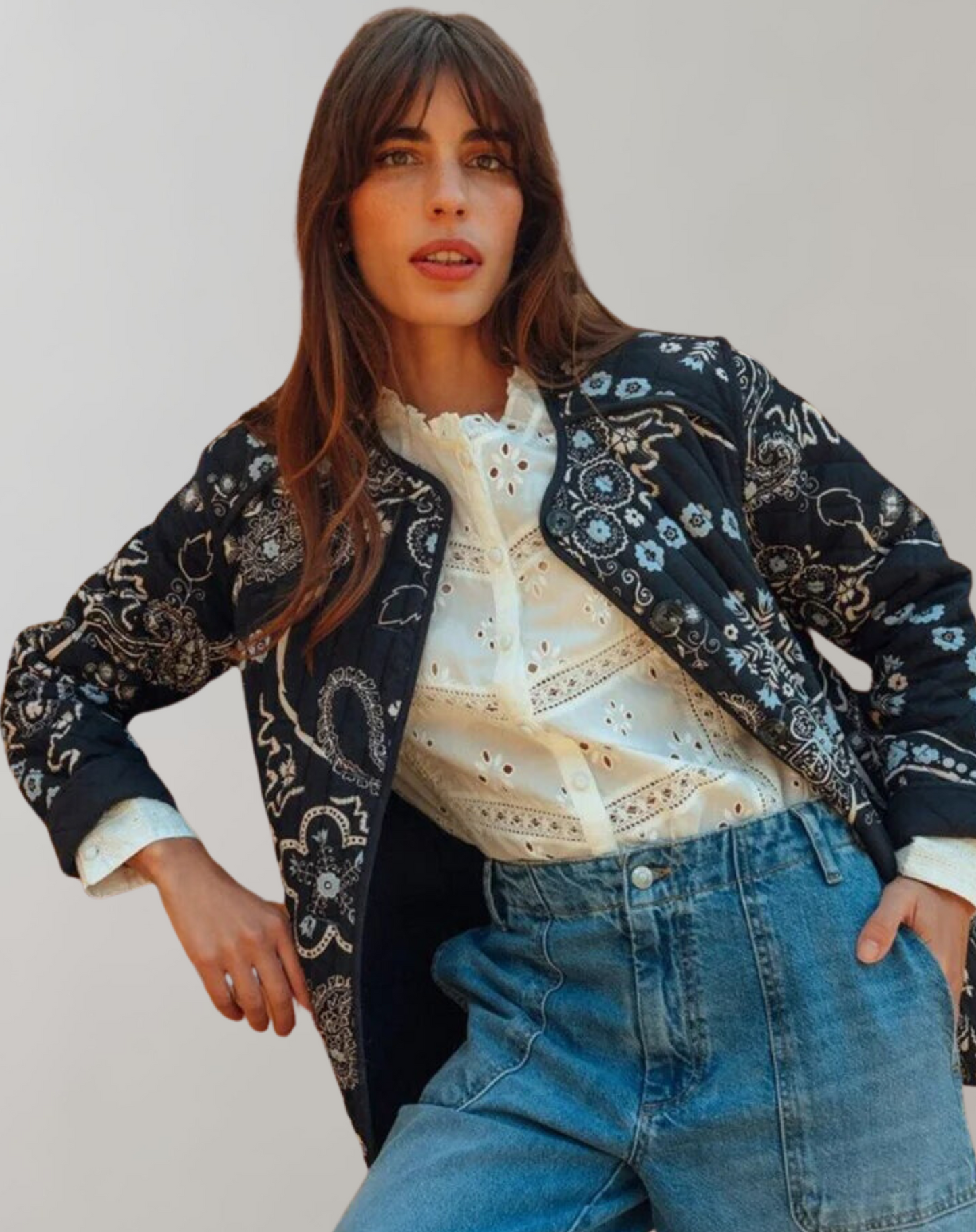 AS | Ležérní měkká bunda s potiskem