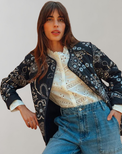 AS | Ležérní měkká bunda s potiskem