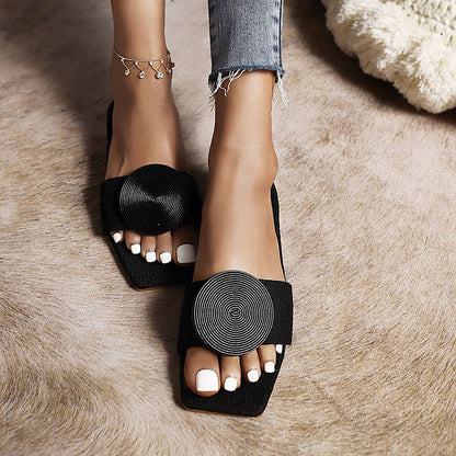 AS | letní styl plochých sandálů s otevřenou špičkou pro ženy