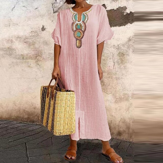 AS | Lněné letní šaty