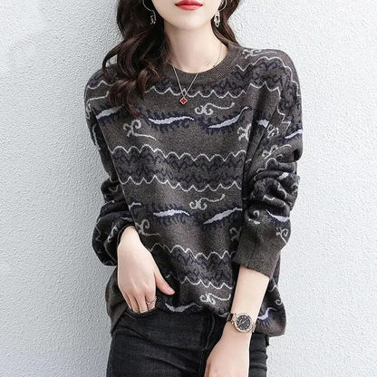 AS | Elegantní vzorovaný svetr