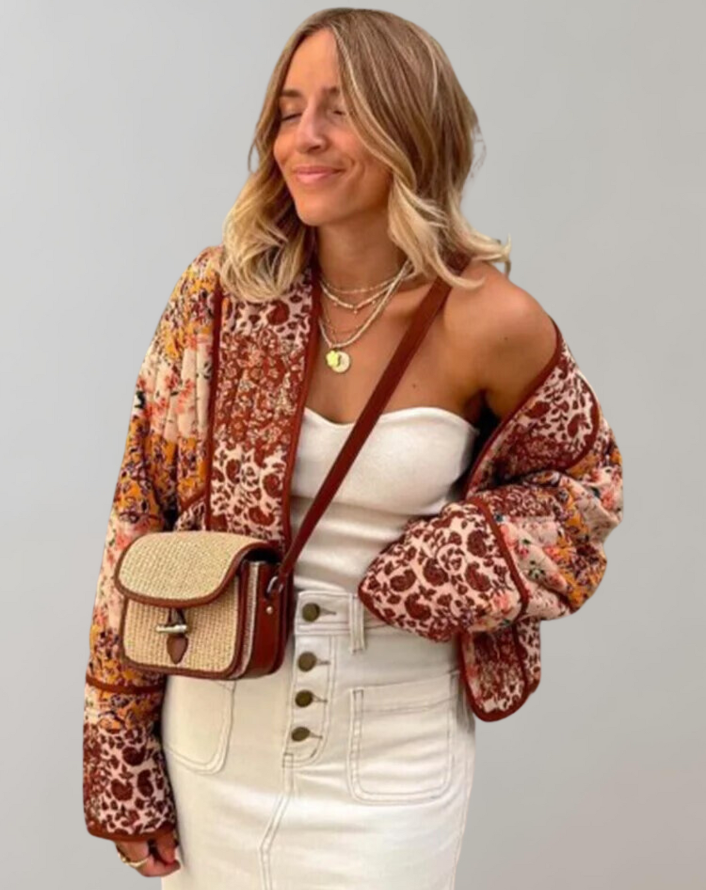 AS | Ležérní měkká bunda s potiskem