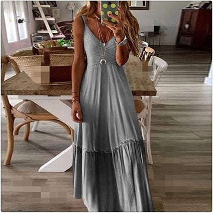 AS | Elegantní ležérní dlouhé letní šaty