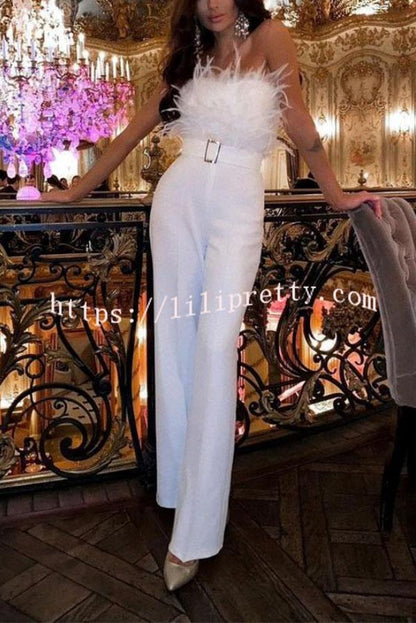 AS | Oblek s pírkem nahoře bez