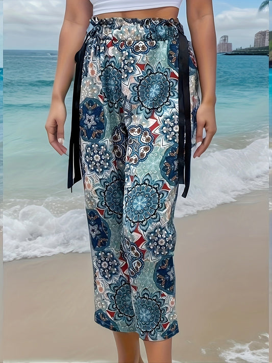 AS | Boho kalhoty s elastickým pasem