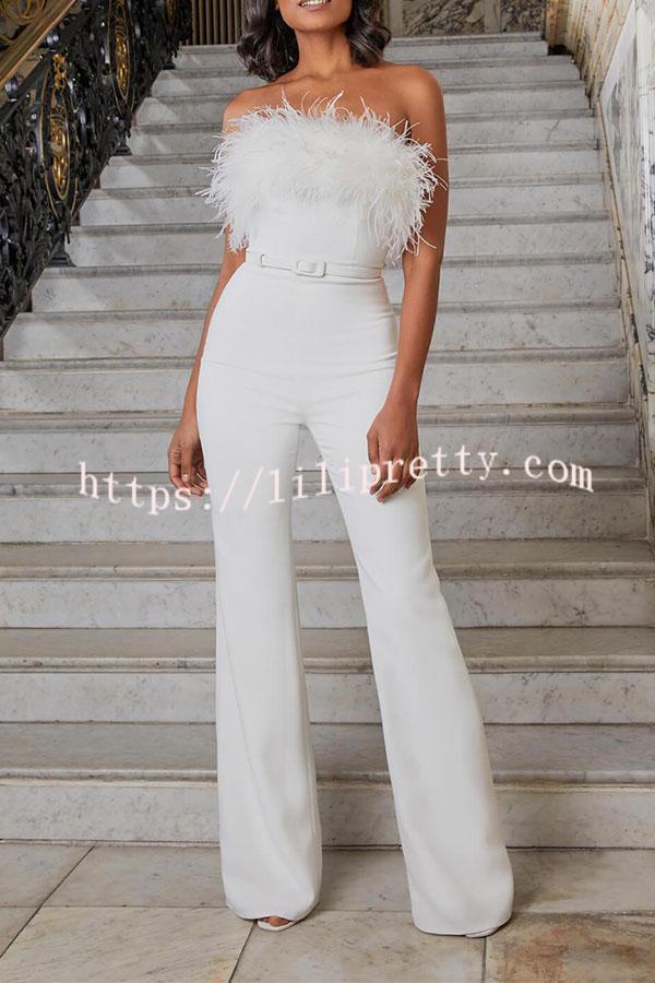 AS | Oblek s pírkem nahoře bez